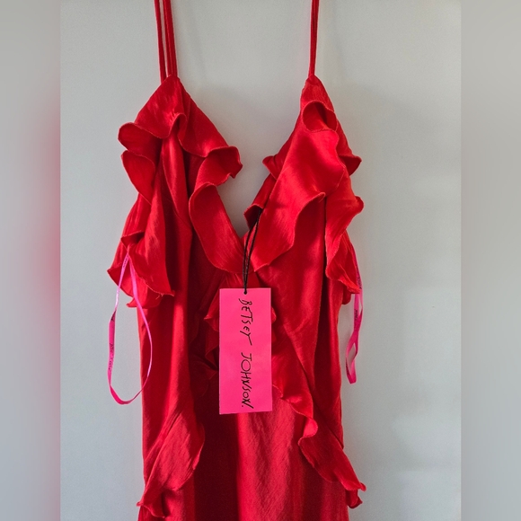 Red Ruffled Dress - Picture 6 of 7